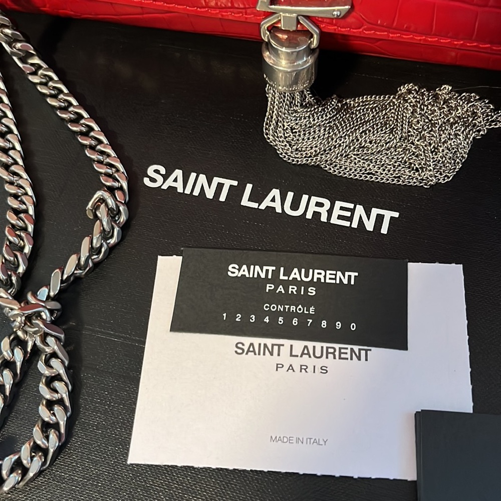 YSL Medium Kate Chain Bag in Crocodile Leather - Picture 9 of 17